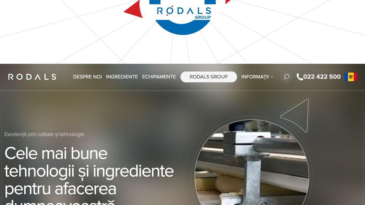 Главная страница сайта rodals.md