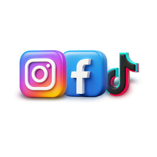 instagram&facebook&tiktok logo